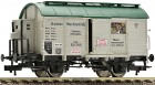 545509 Fleischmann Box car with integrated tanks for wine transport with brakemans cabin of Krover Nacktarsch